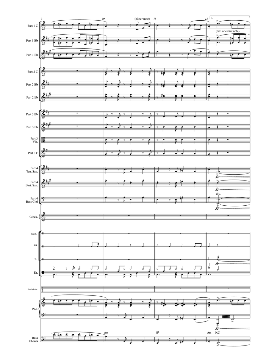 Fur Elise (Flexible Instrumentation) Concert Band scores gallery preview page 6