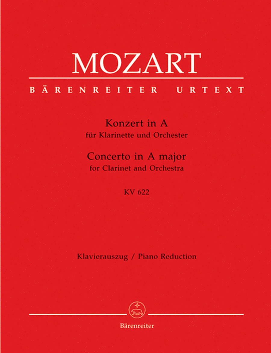 Concerto for Clarinet and Orchestra A major, KV 622
