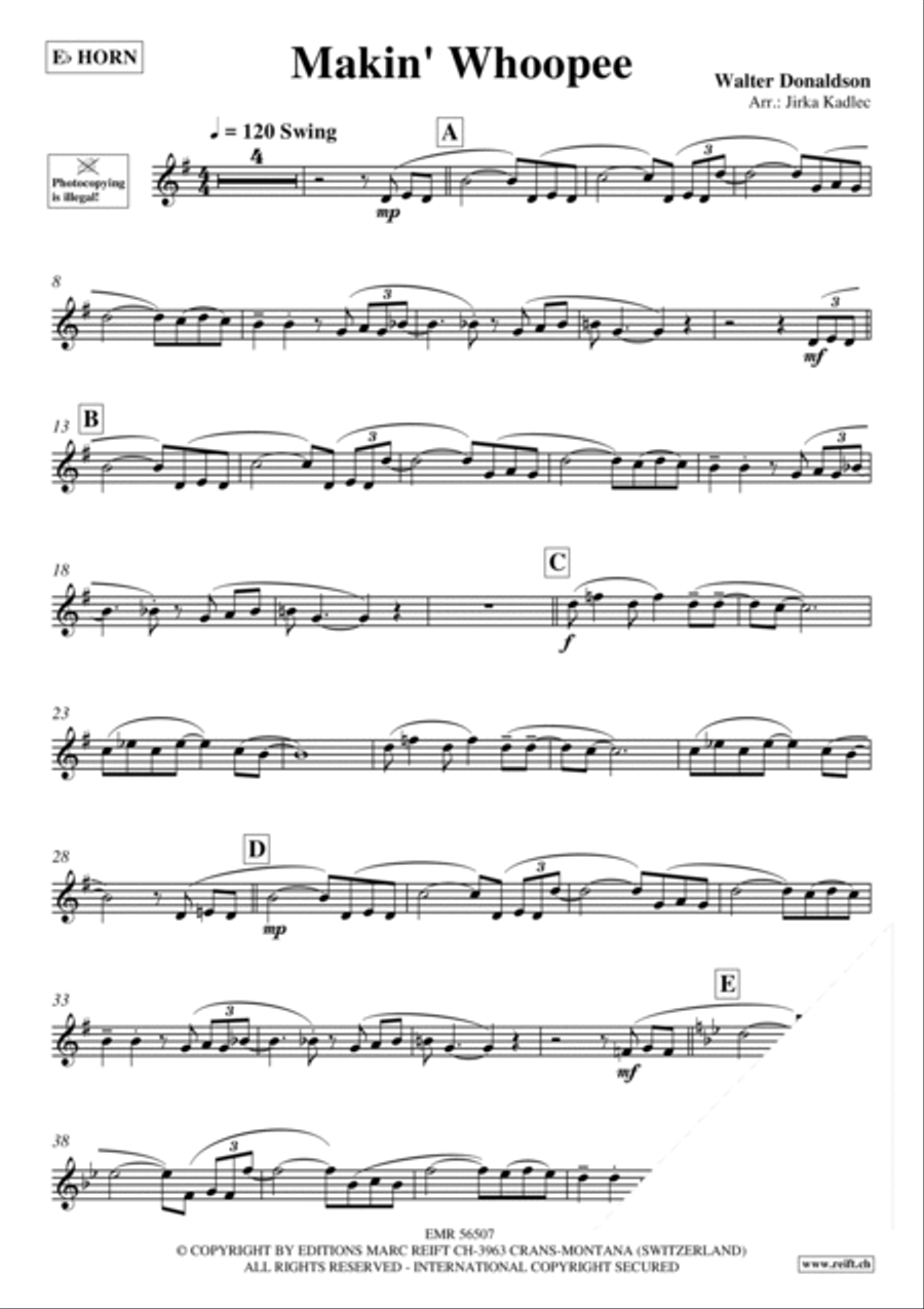 Makin' Whoopee Makin' Whoopee Horn scores gallery preview page 3