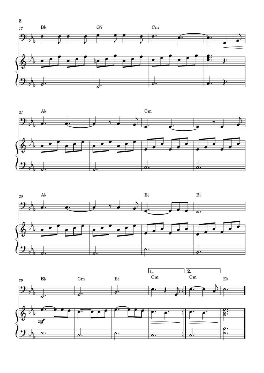 Hallelujah Bassoon scores gallery preview page 2