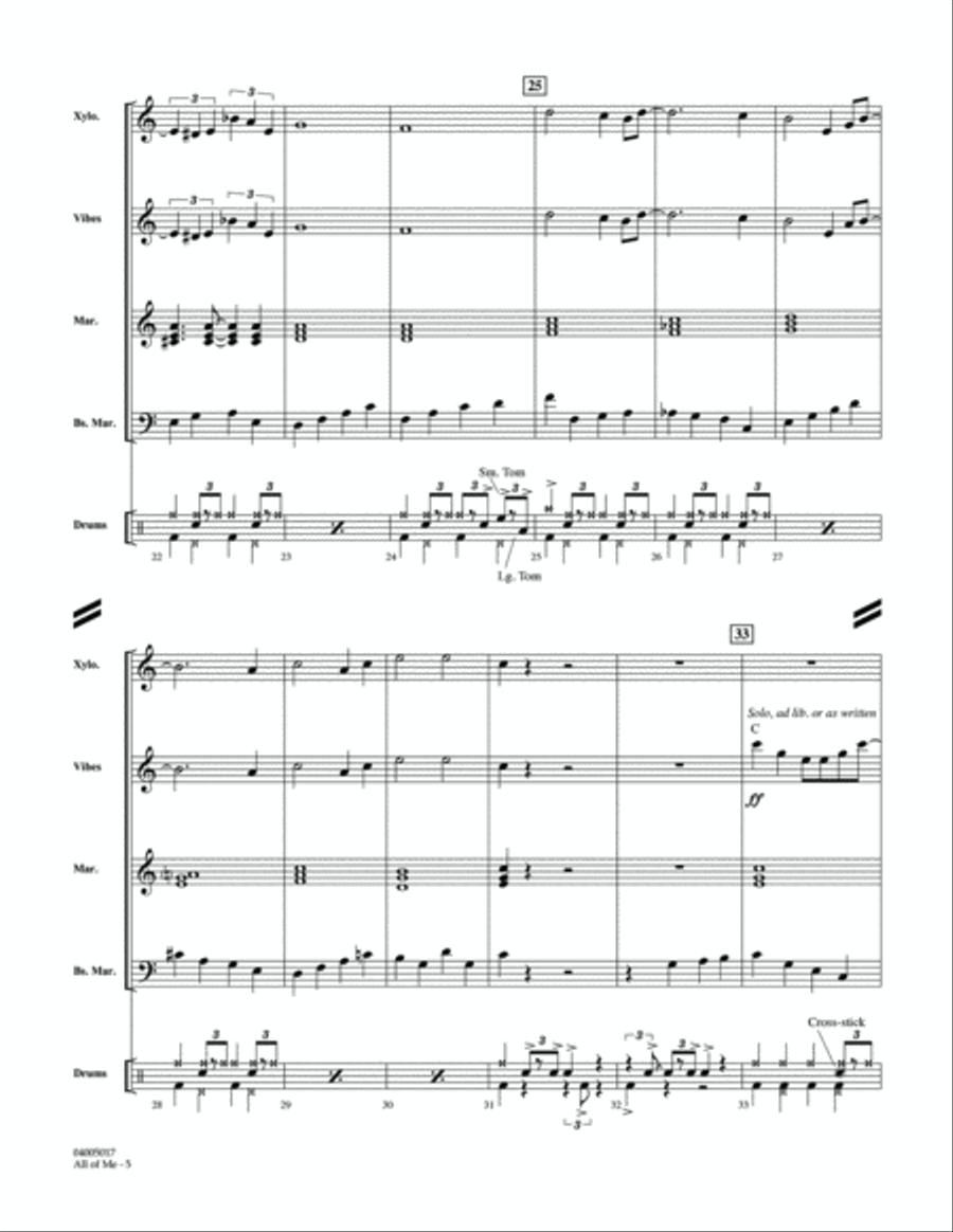 All of Me - Full Score Concert Band scores gallery preview page 5