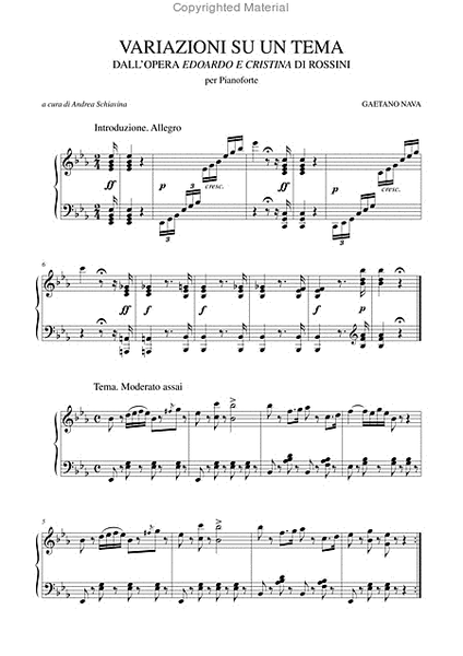 Variations on a theme from Rossini’s "Edoardo e Cristina" for Piano image number null