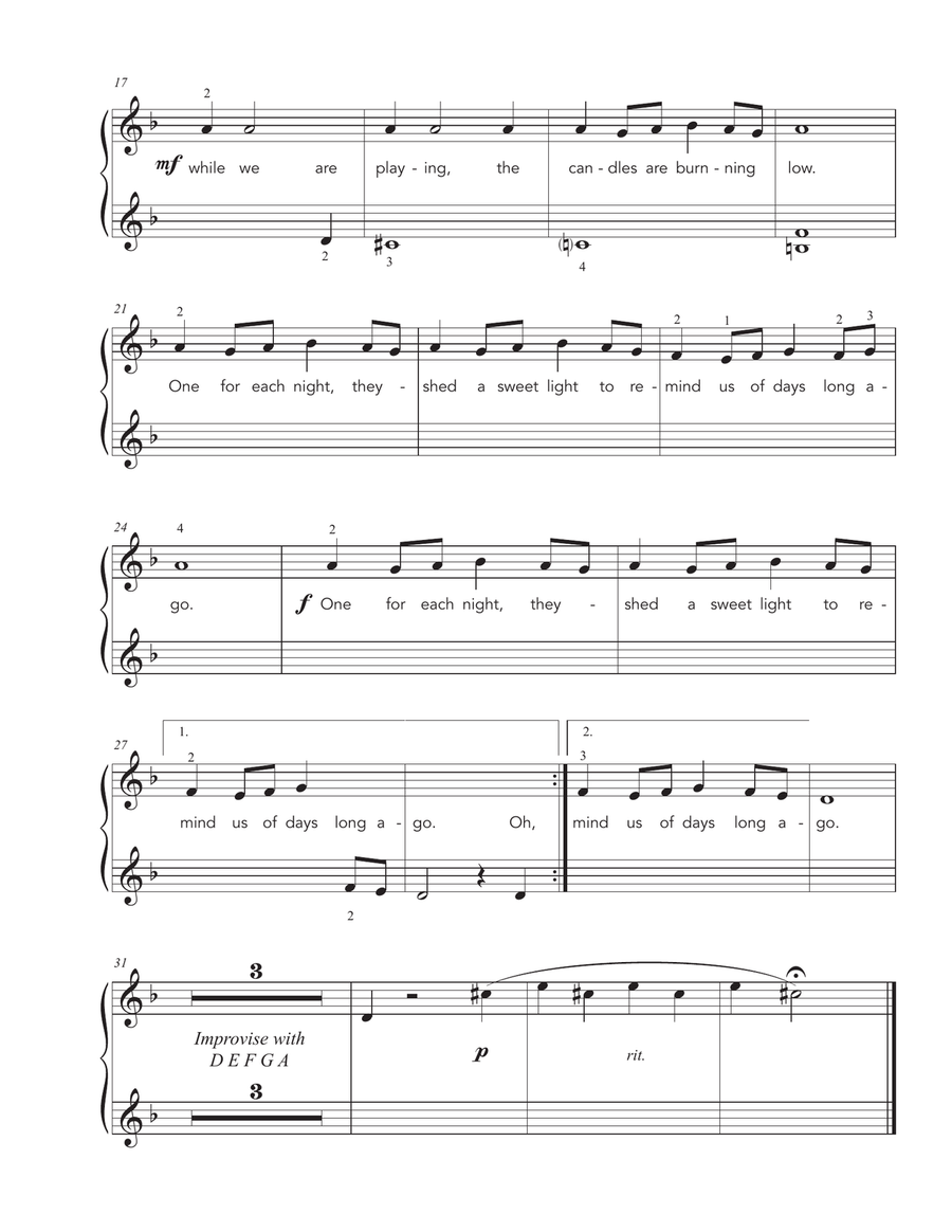 Oh Hanukkah (Jazz Duet) Oh Hanukkah (Jazz Duet) 1 Piano, 4-Hands scores gallery preview page 3