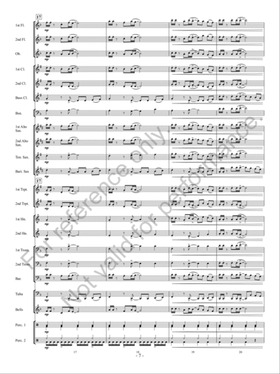 Partay! Concert Band scores gallery preview page 8