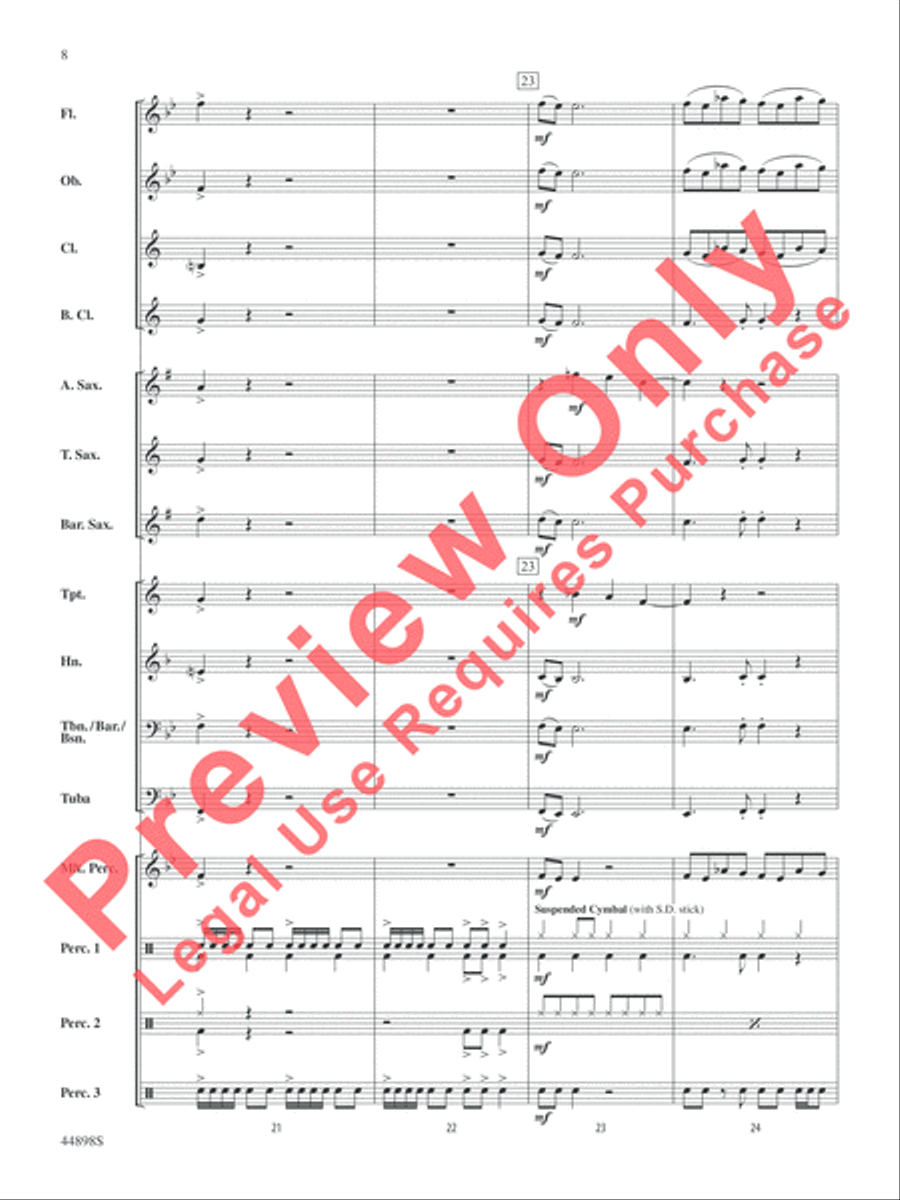 Ghostbusters (from Ghostbusters) Concert Band scores gallery preview page 20