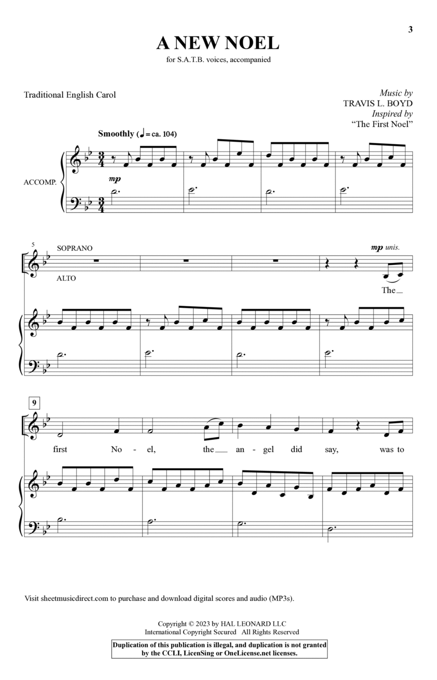 A New Noel 4-Part scores gallery preview page 1