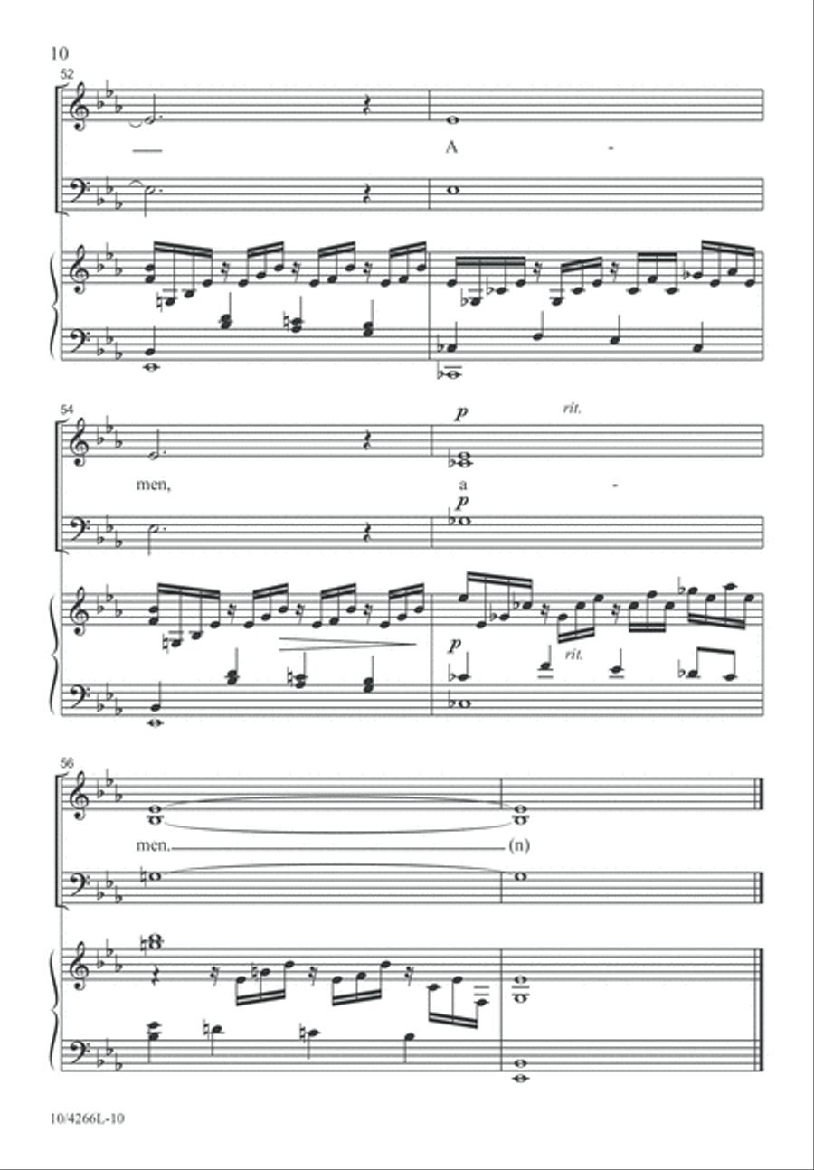 God, Grant Me to Be Silent 3-Part scores gallery preview page 10