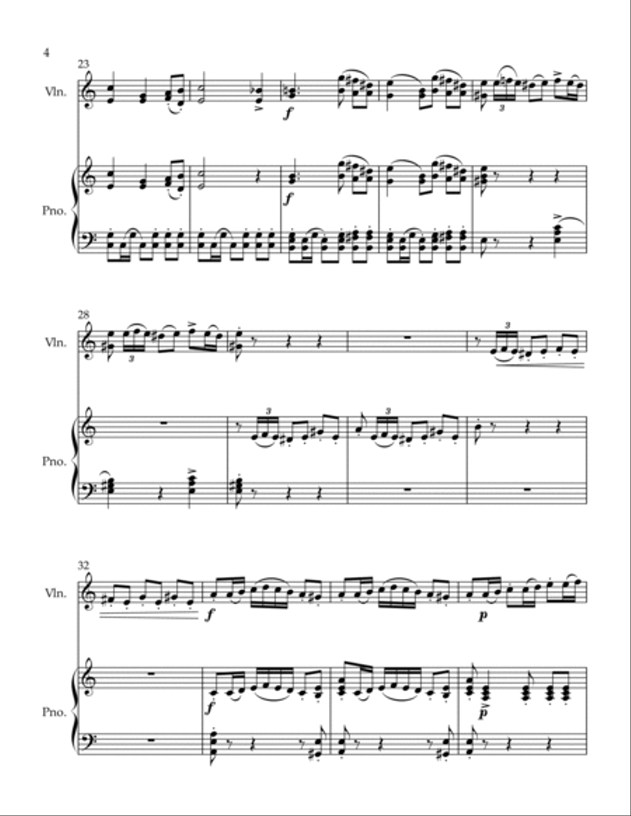 Bolero Violin Solo scores gallery preview page 4