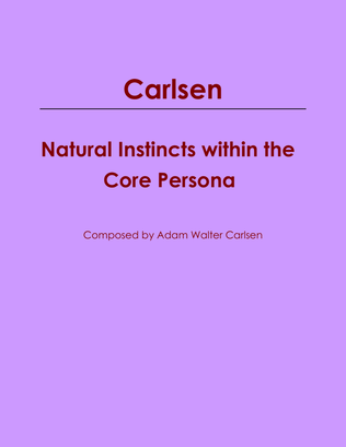 Natural Instincts within the Core Persona