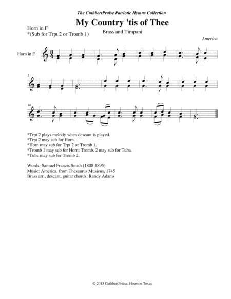 CuthbertPraise Patriotic Hymns Collection, Volume 3 image number null