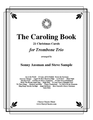 Book cover for The Caroling Book for Trombone Trio
