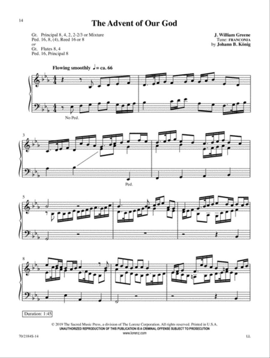 Simply Advent Organ Solo scores gallery preview page 7