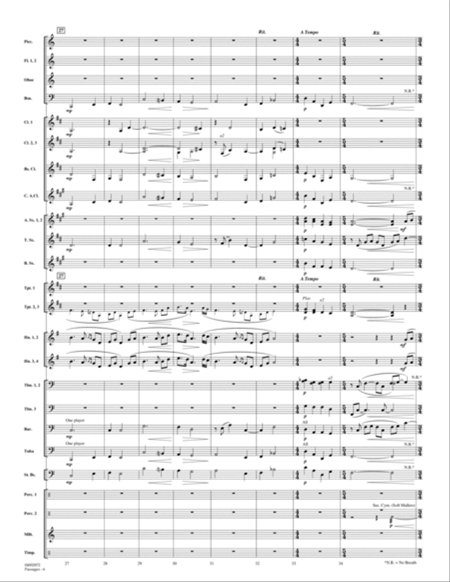 Passages - Full Score Score scores gallery preview page 6