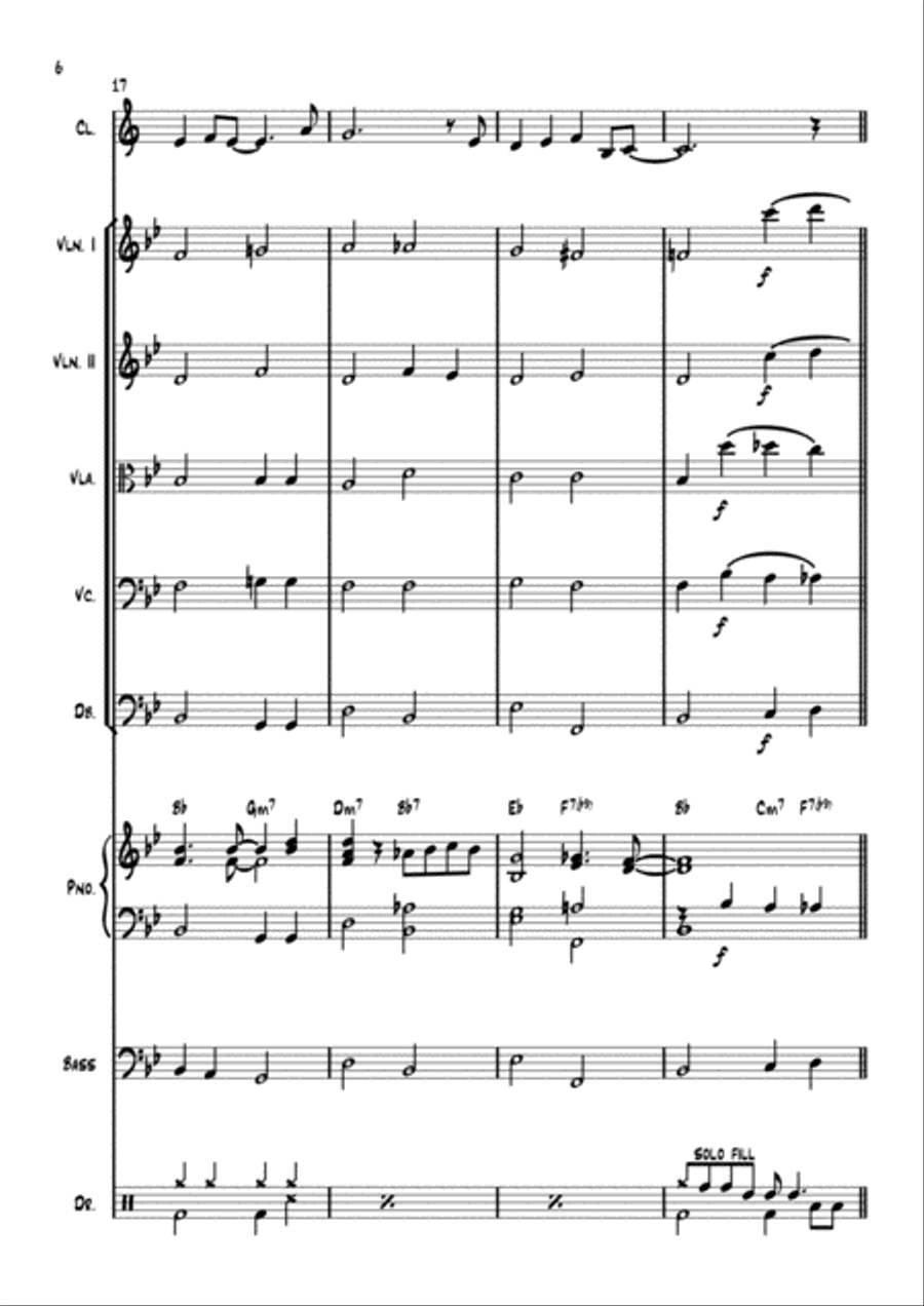 Stranger On The Shore String Orchestra scores gallery preview page 6