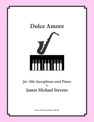 Book cover for Dolce Amore - Alto Sax & Piano