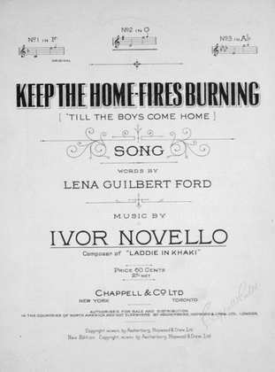Book cover for Keep the Home-Fires Burning ('Till the Boys Come Home)