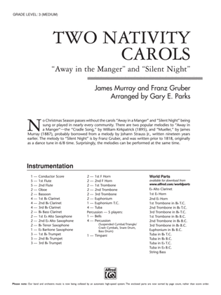 Two Nativity Carols: Score