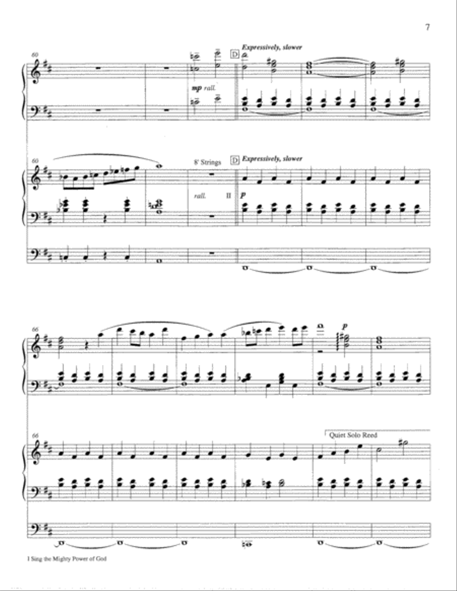 I Sing the Mighty Power of God Organ scores gallery preview page 8