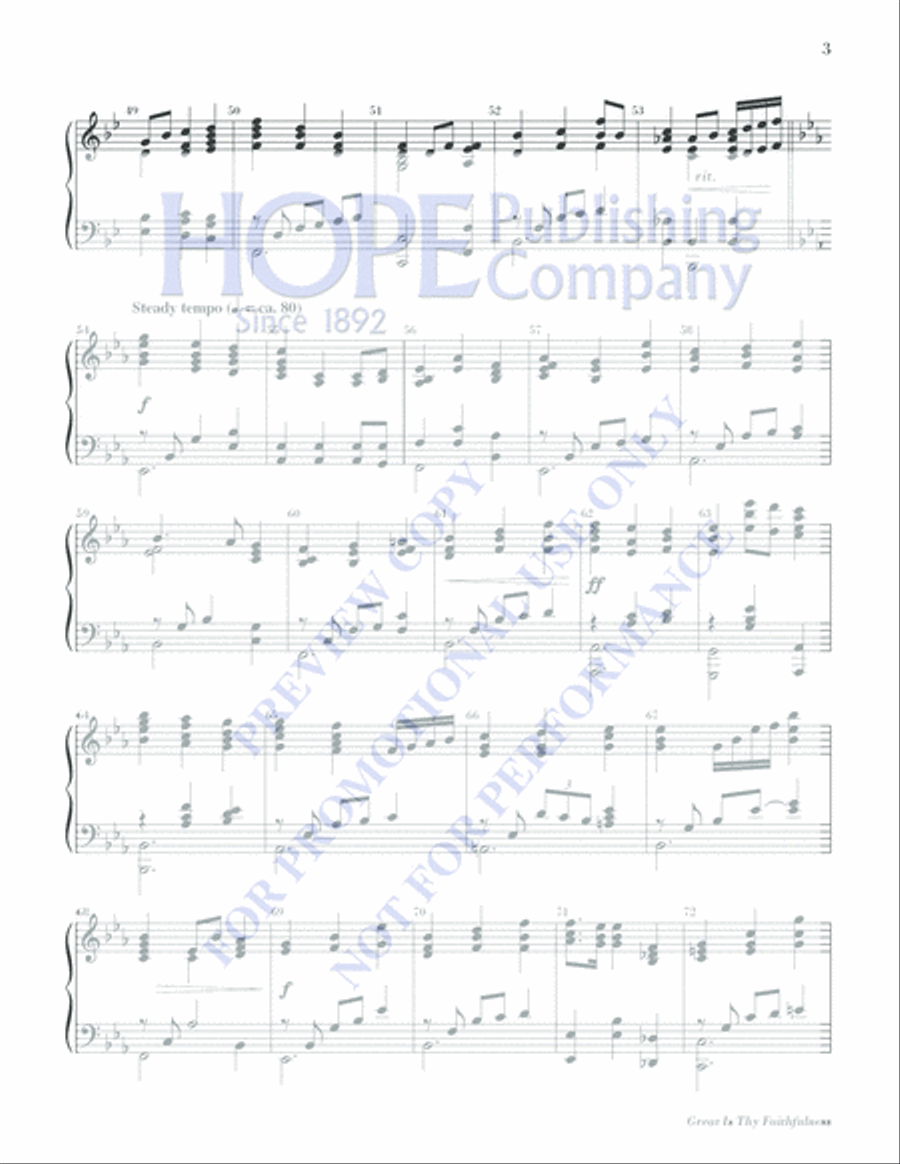 Great Is Thy Faithfulness Piano scores gallery preview page 18