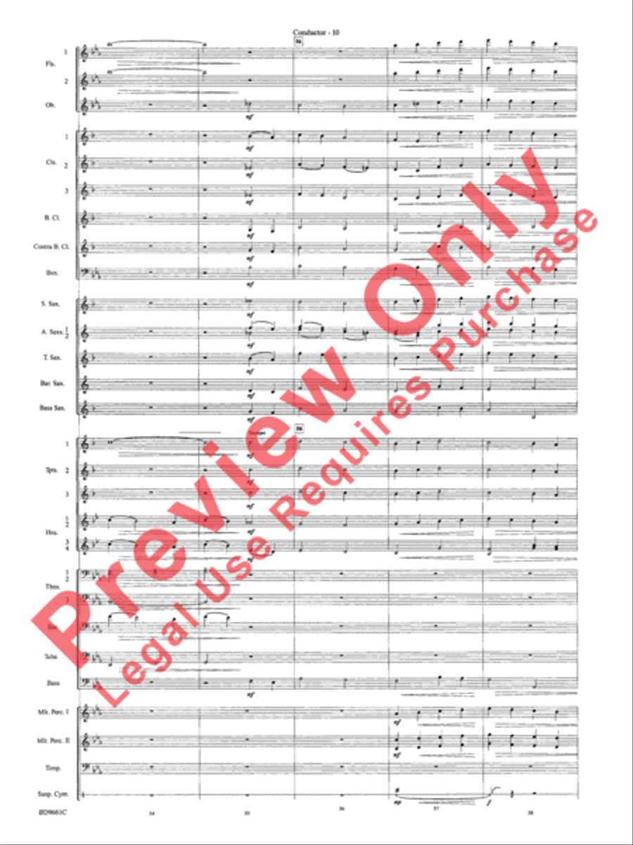 The Sussex Mummers' Christmas Carol Concert Band scores gallery preview page 13