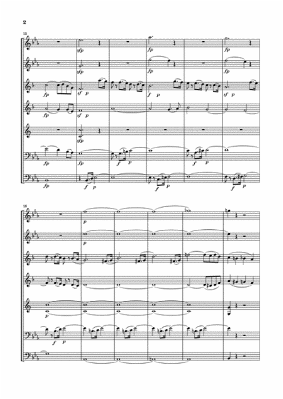 Serenade in Eb Major K375 Bassoon scores gallery preview page 3