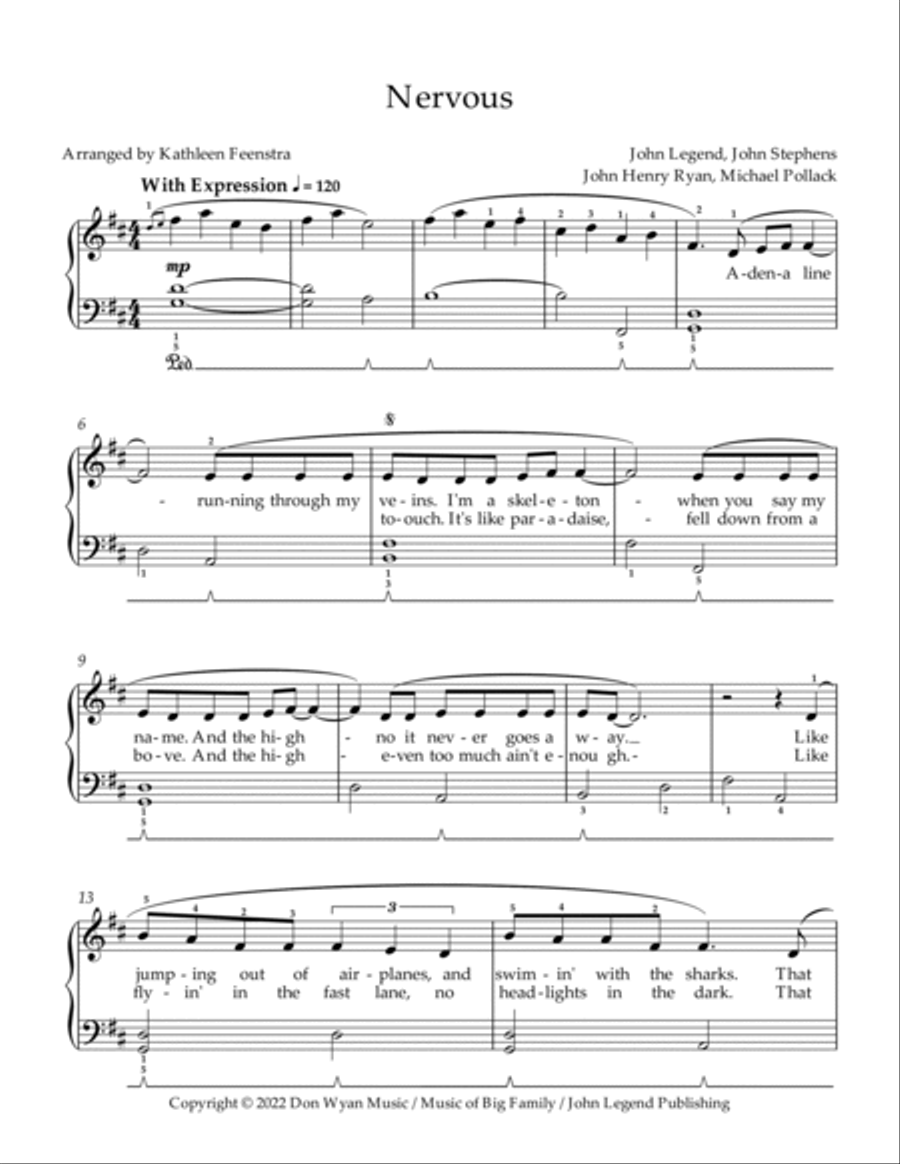 Nervous Piano Method scores gallery preview page 2