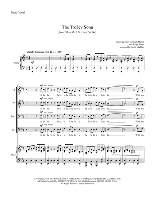 Book cover for The Trolley Song