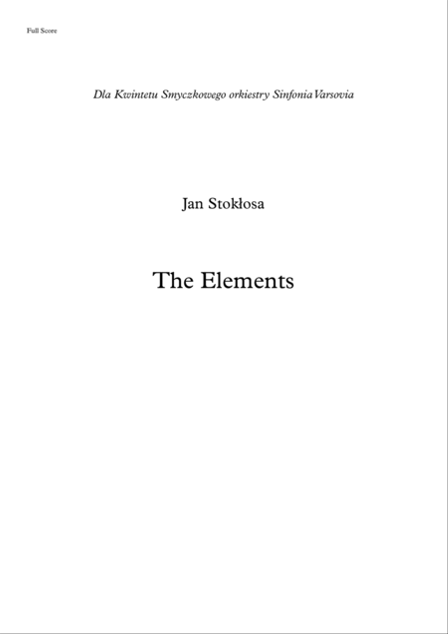 The Elements String Quartet scores gallery preview page 1