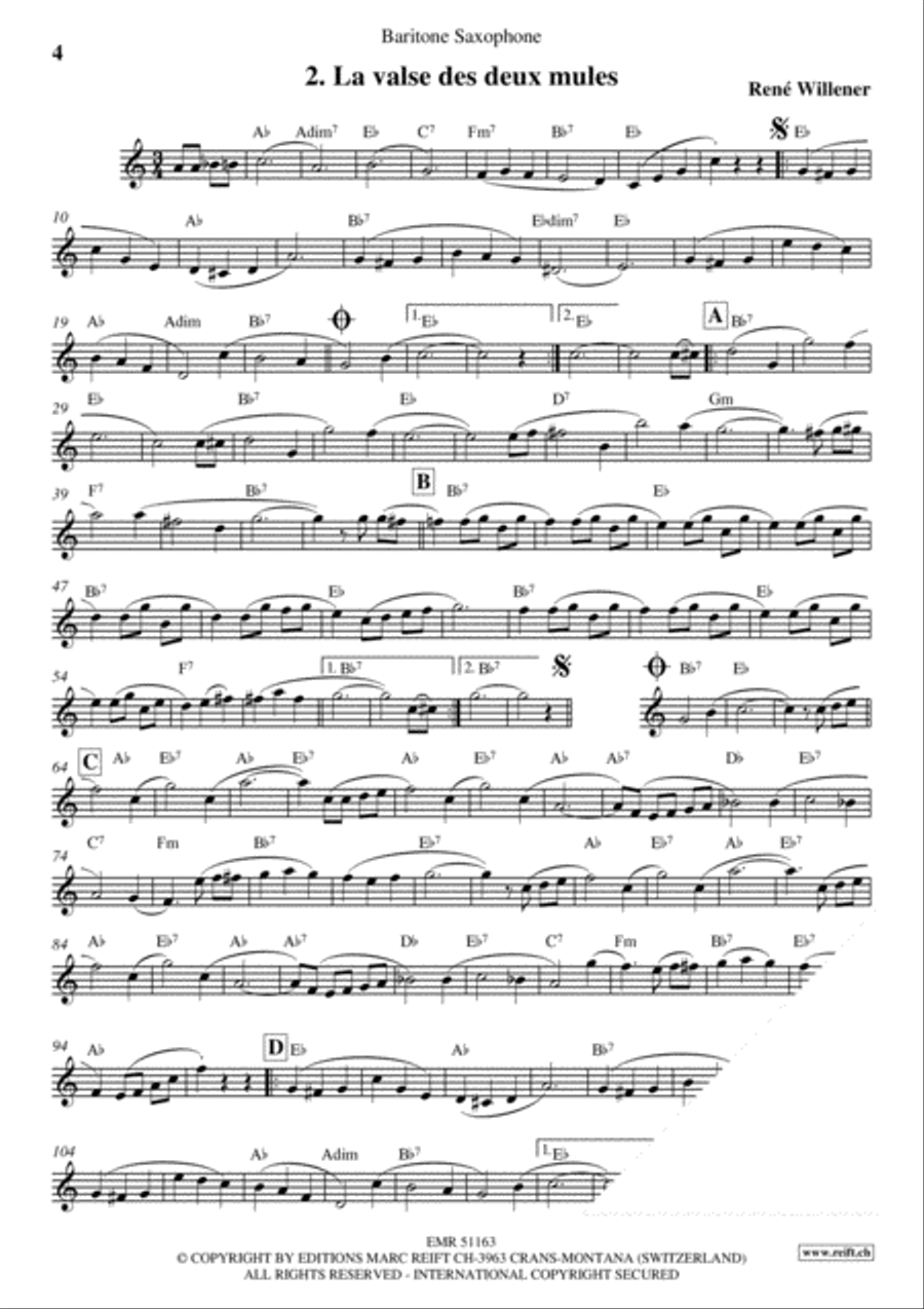 La Fete au Chalet Volume 4 Baritone Saxophone scores gallery preview page 4
