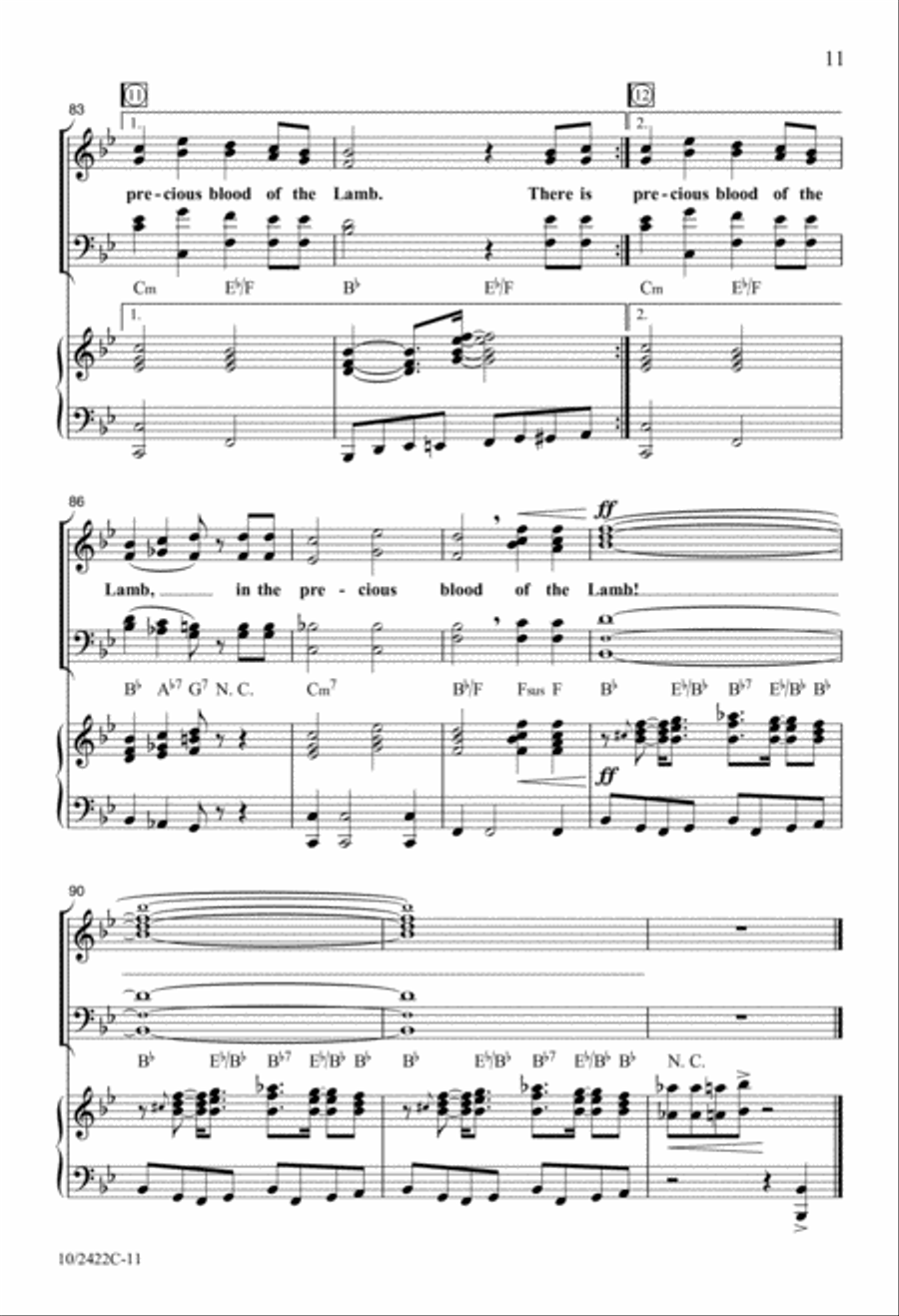Washed in the Blood 4-Part scores gallery preview page 11