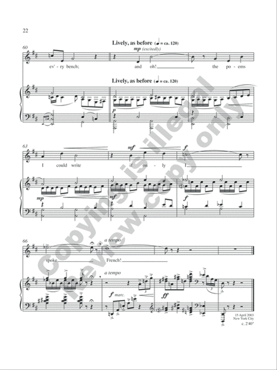 Songs of Sophistication Medium Voice scores gallery preview page 29