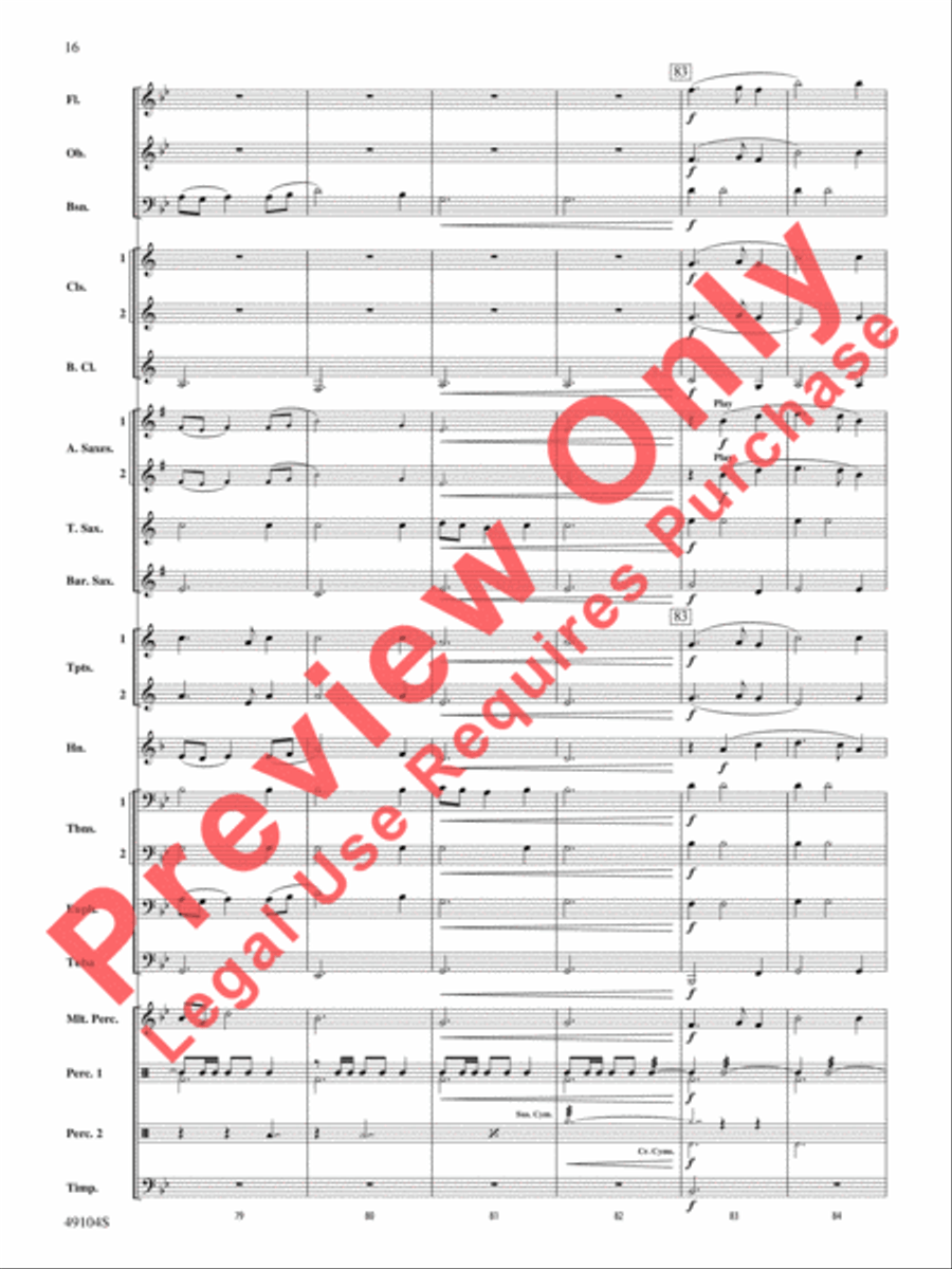 Folk Song Celebration Folk Song Celebration Concert Band scores gallery preview page 17