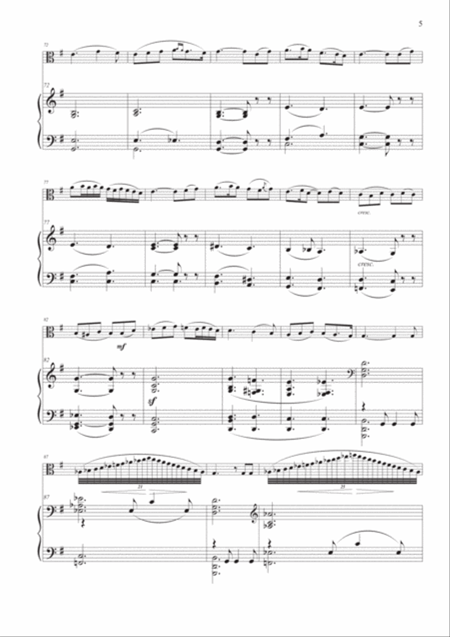 Scheherazade for Viola and Piano Chamber Music scores gallery preview page 5