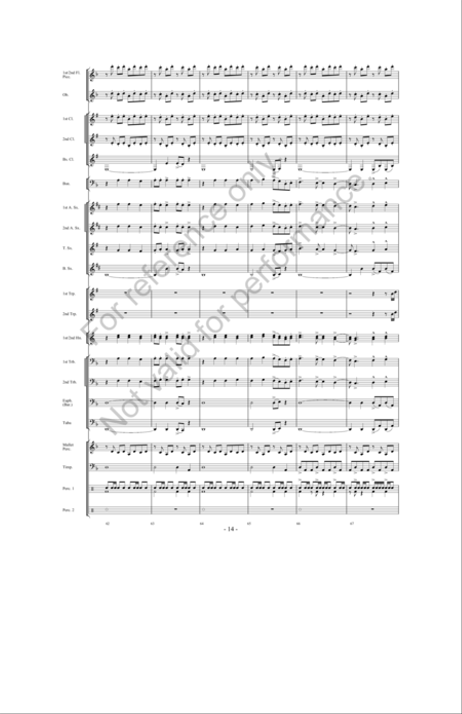 Zeus: King Of The Gods Concert Band scores gallery preview page 13