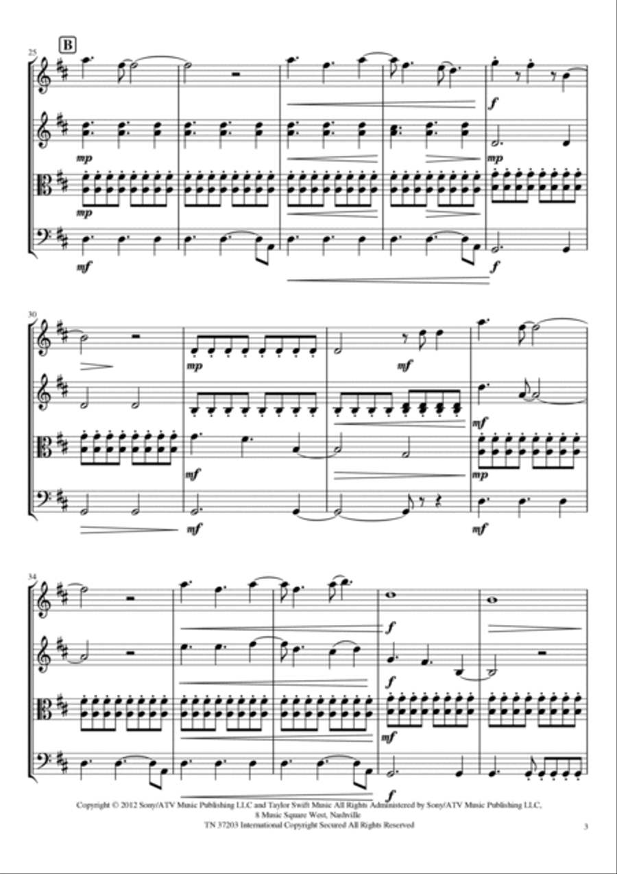 State Of Grace String Quartet scores gallery preview page 3