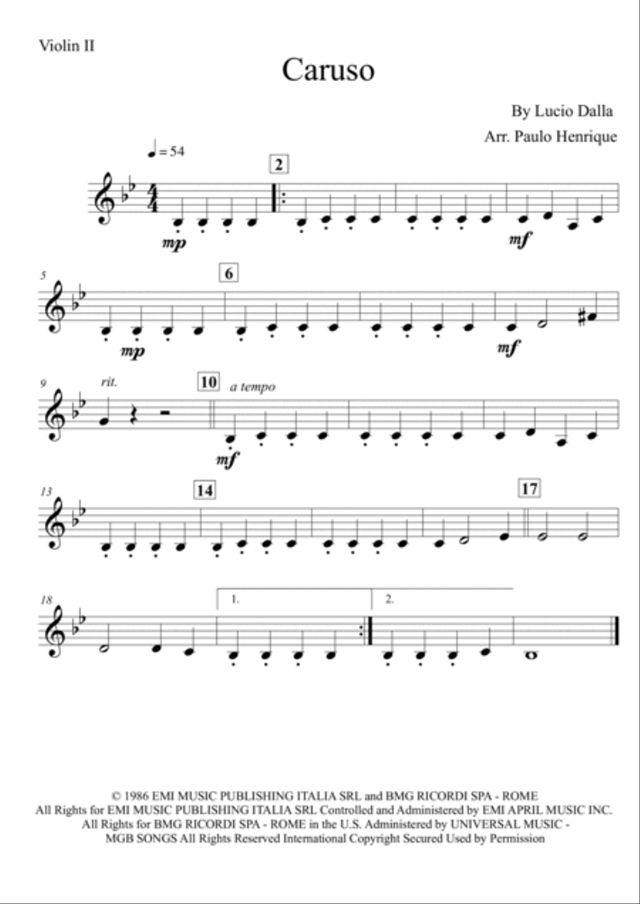 Caruso String Quintet scores gallery preview page 5