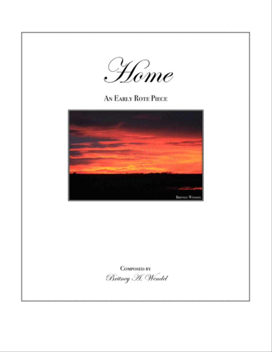 Home - An Early Rote Piece Easy Piano scores gallery preview page 1
