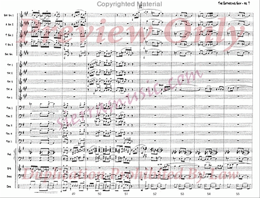 The Gathering Sky Jazz Ensemble scores gallery preview page 8