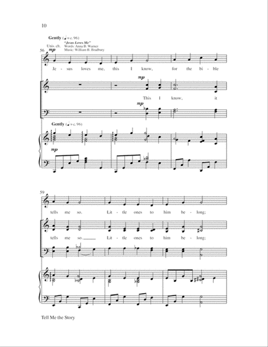Tell Me the Story Tell Me the Story 4-Part scores gallery preview page 10