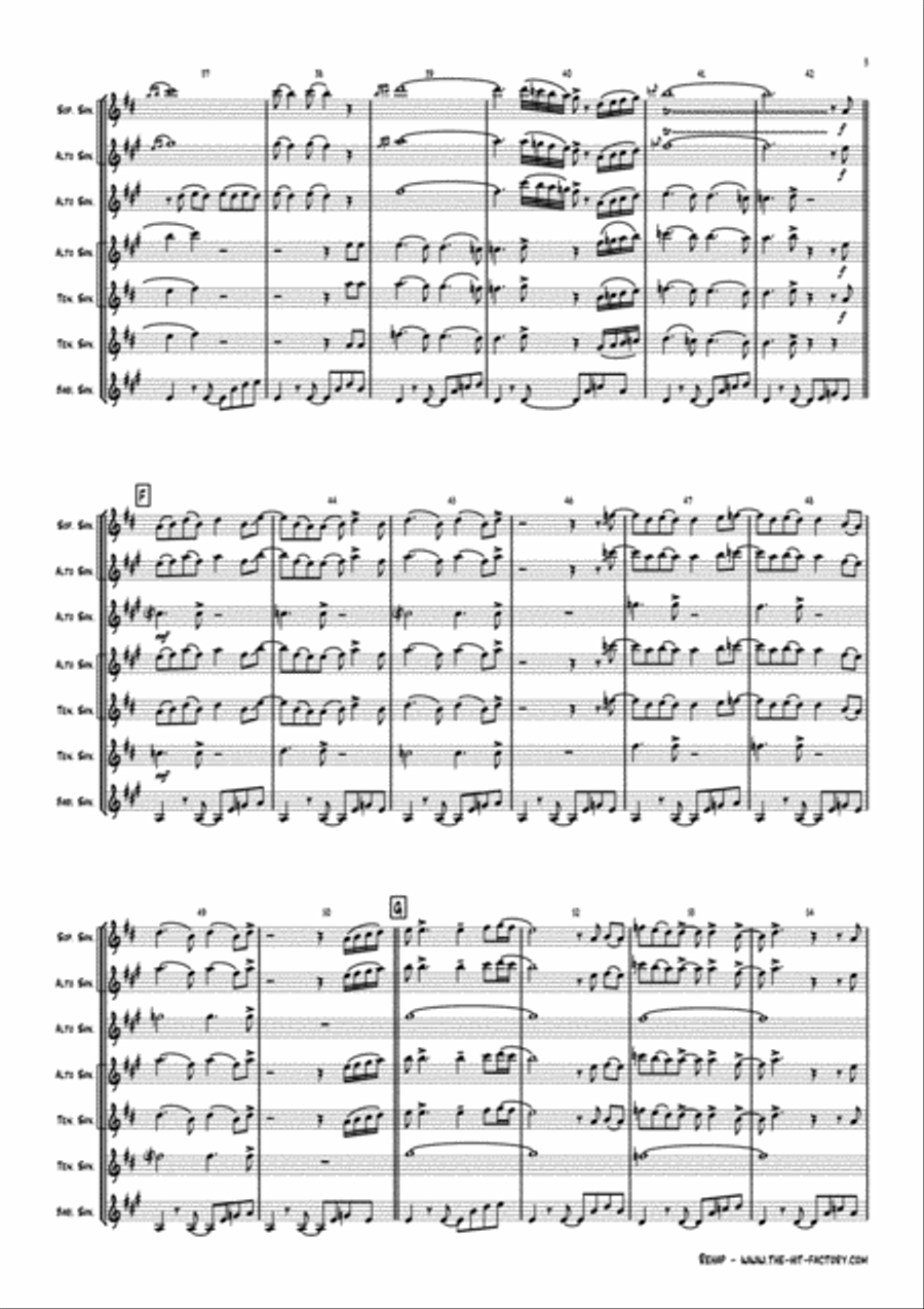 Rehab Saxophone Quintet scores gallery preview page 3