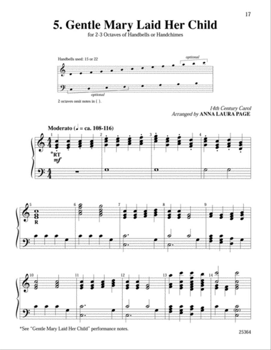 5 for Fall for Beginning Ringers Handbell Choir scores gallery preview page 6