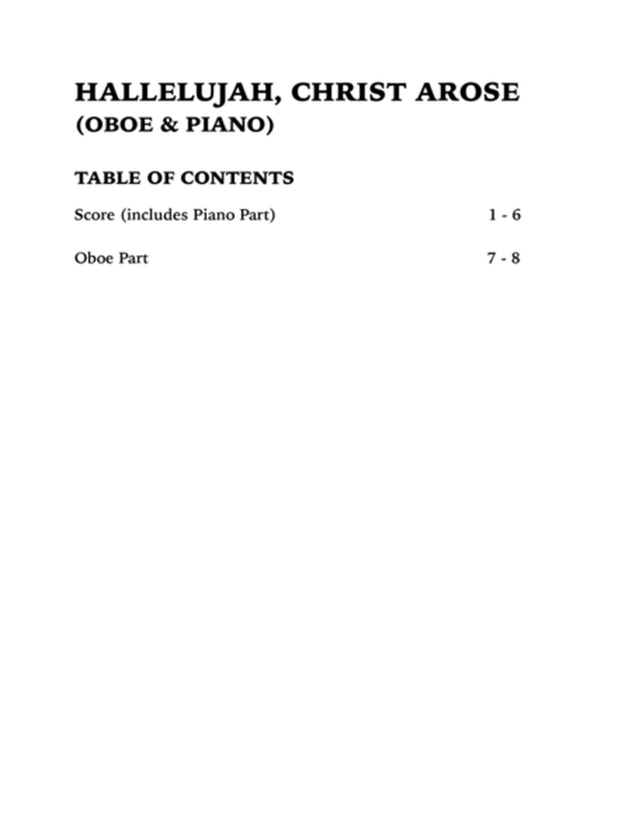 He Arose (Oboe and Piano) image number null