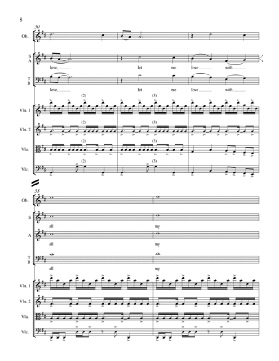 Let Me Love from For a Breath of Ecstasy Choir scores gallery preview page 6