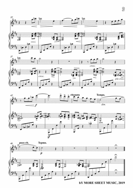 Saint-Saëns-Clair de lune,for Violin and Piano image number null