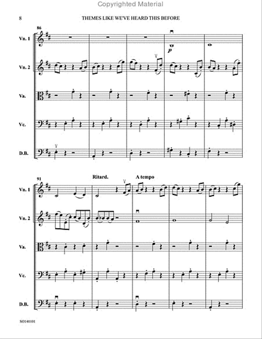 Themes Like We've Heard This Before String Orchestra scores gallery preview page 10