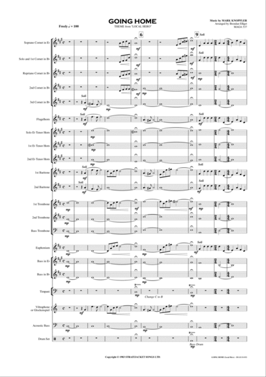 Going Home Brass Ensemble scores gallery preview page 2