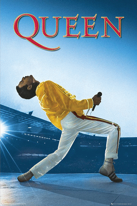 Queen: Freddie Live at Wembley Stadium – Wall Poster