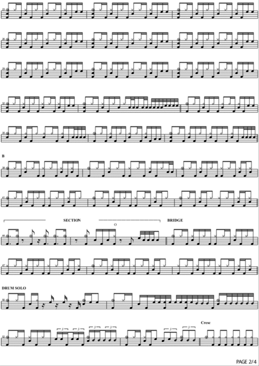 Frankenstein Frankenstein Drum Set scores gallery preview page 2
