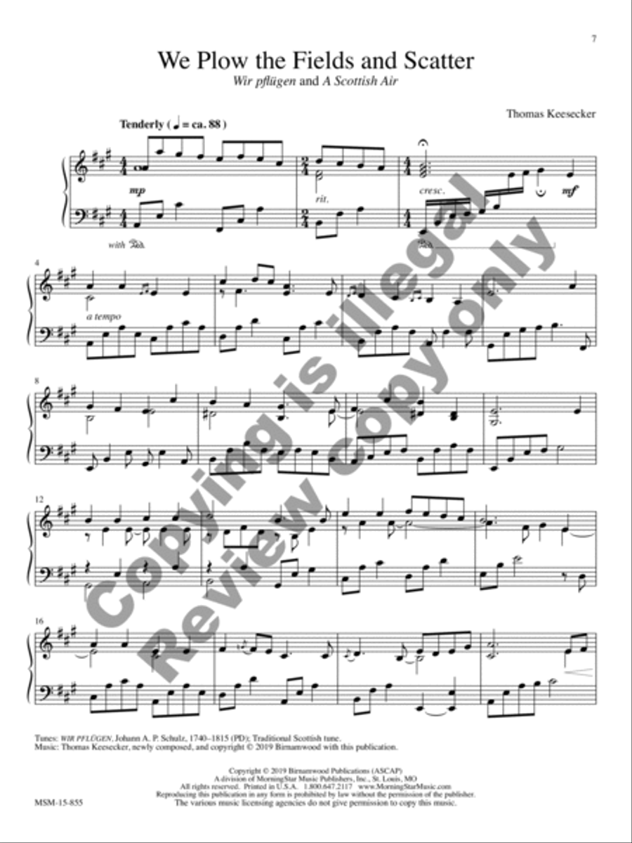 The Quiet Harvest: Piano Music for Praise and Thanksgiving image number null