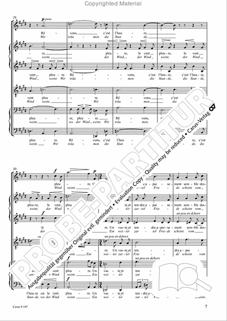 Gottwald/Faure: Deux Melodies Choir scores gallery preview page 8